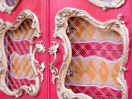 How to Paint a Pink Armoire