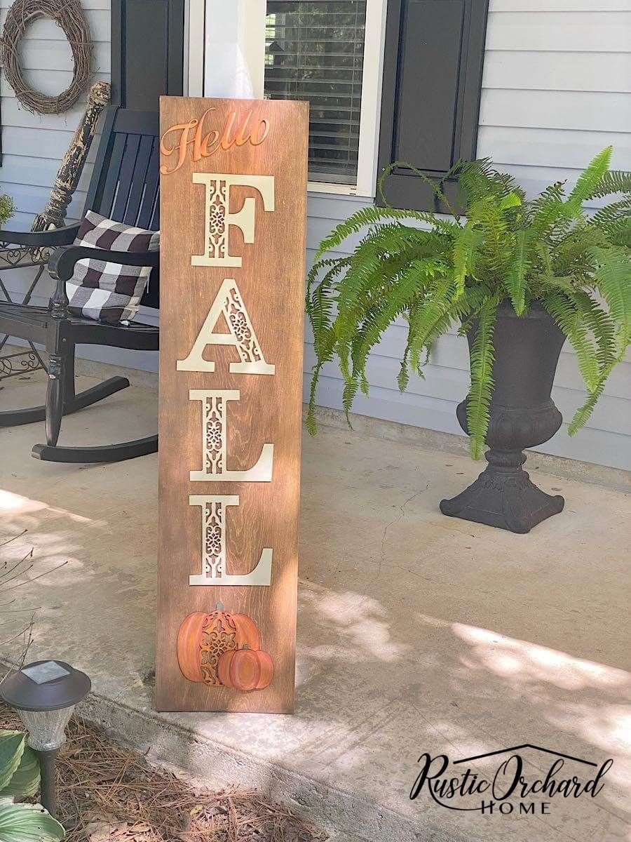 DIY Fall Porch Leaner - Dixie Belle Paint Company