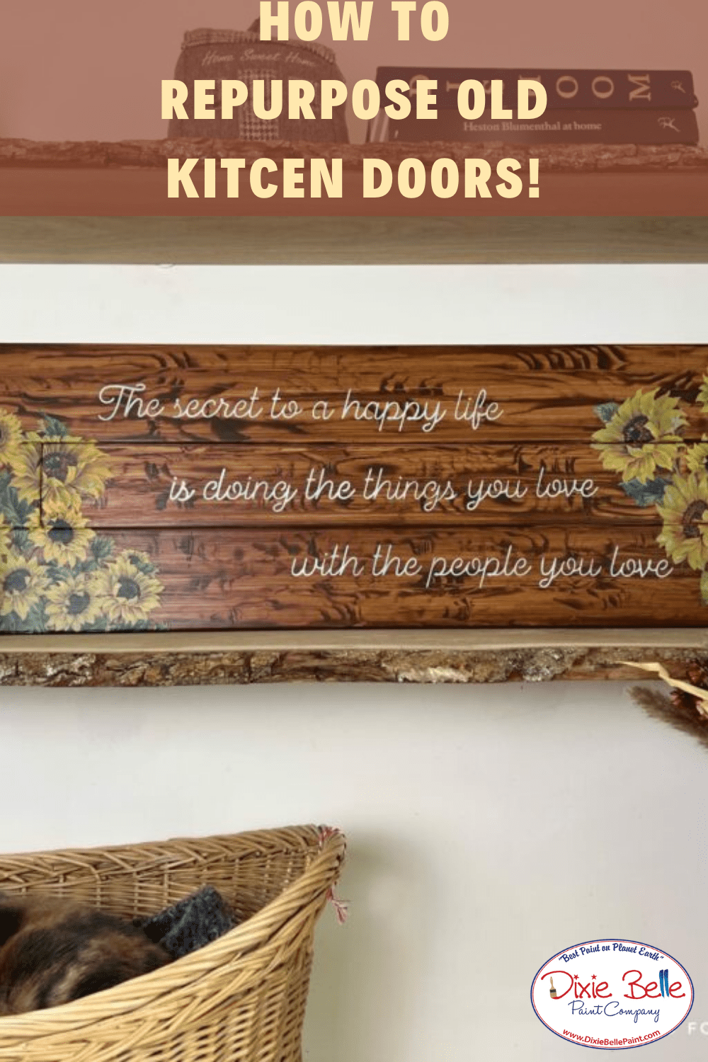 How to Paint a Pantry Door, Bohemian Kitchen Makeover, Dixie Belle Paint