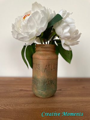 DIY Terra Clay Painted Autumn Vase