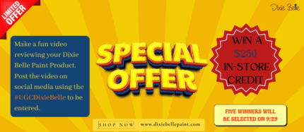 Flash Offer: Show Your Love for Dixie Belle Paint and Win Big!