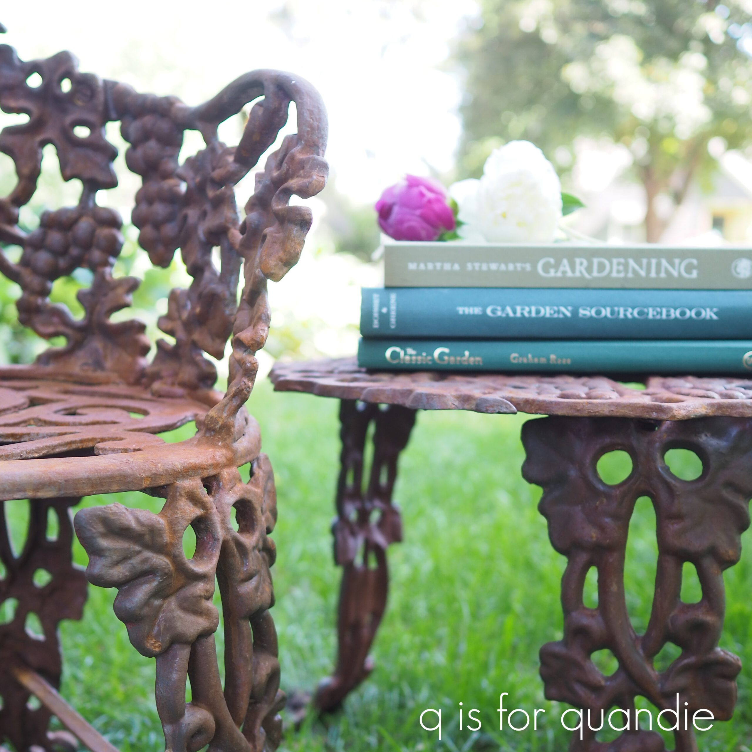 Rusty Garden Furniture with Dixie Belle Paint