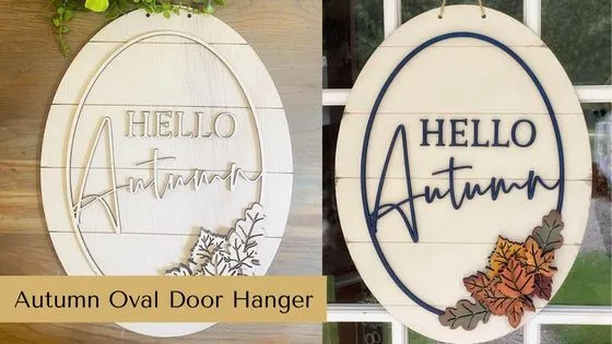 Fall Door Sign Painted with Dixie Belle Paint 